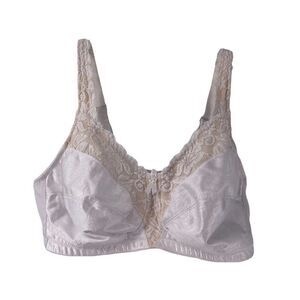 Jodee Mastectomy Bra Size 42C White Back Closure Wireless Lace Detail Comfort